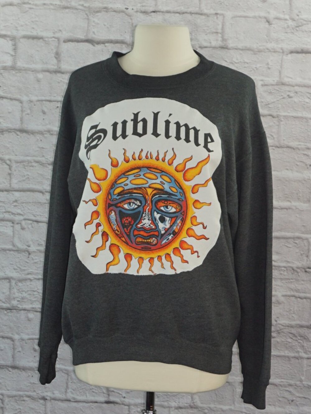Vintage 90s Reworked Sublime Pullover Raglan Sweatshirt - Picture 1 of 6